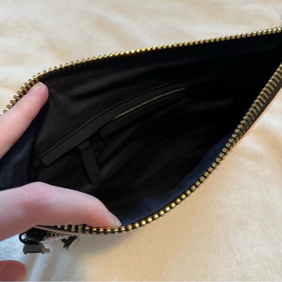 NEW FRENCH CONNECTION rapture Clutch iridescent rave holographic rainbow cyber - Picture 5 of 6